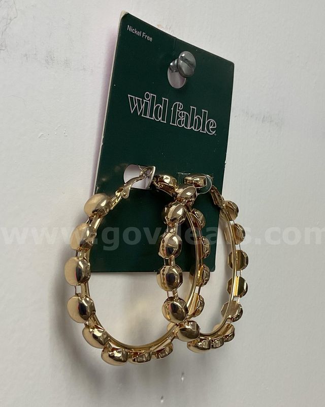 Gold Tone Hoop Earrings - MUST PICK UP ITEM