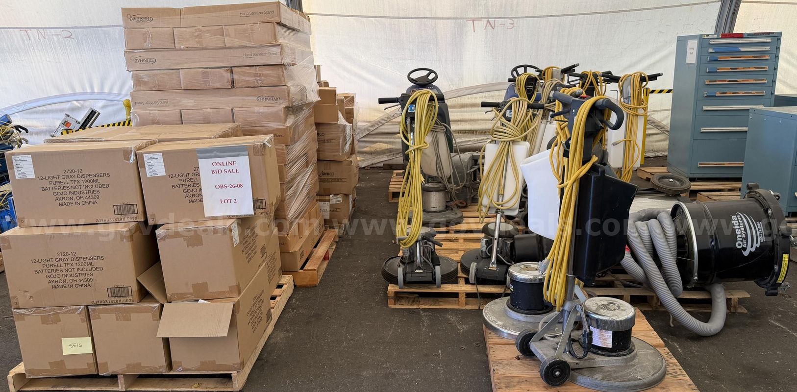 11 Pallets of Janitorial Cleaning Supplies