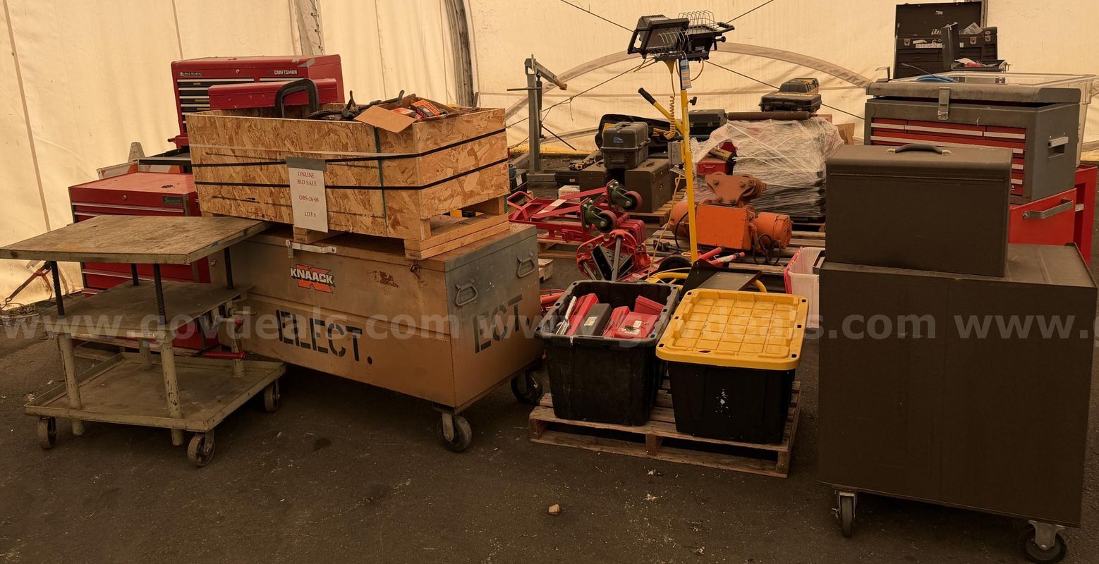 25 Pallets of Tools and Equipment