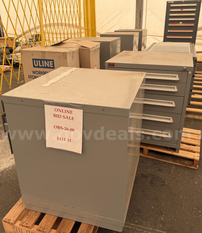 Lot of (8) Vidmar Cabinets