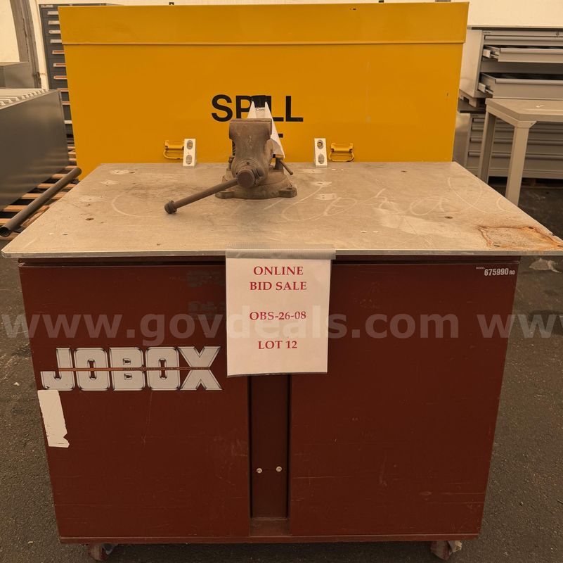 Lot of (5) Steel Jobsite Storage Chest