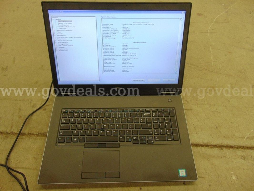 Dell Precision Laptop - A7