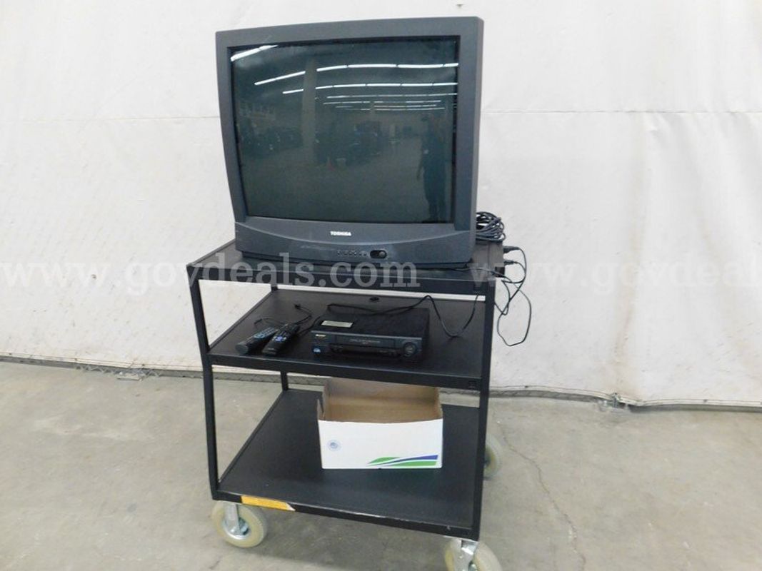 A/V Cart w/ TV & VCR - C2