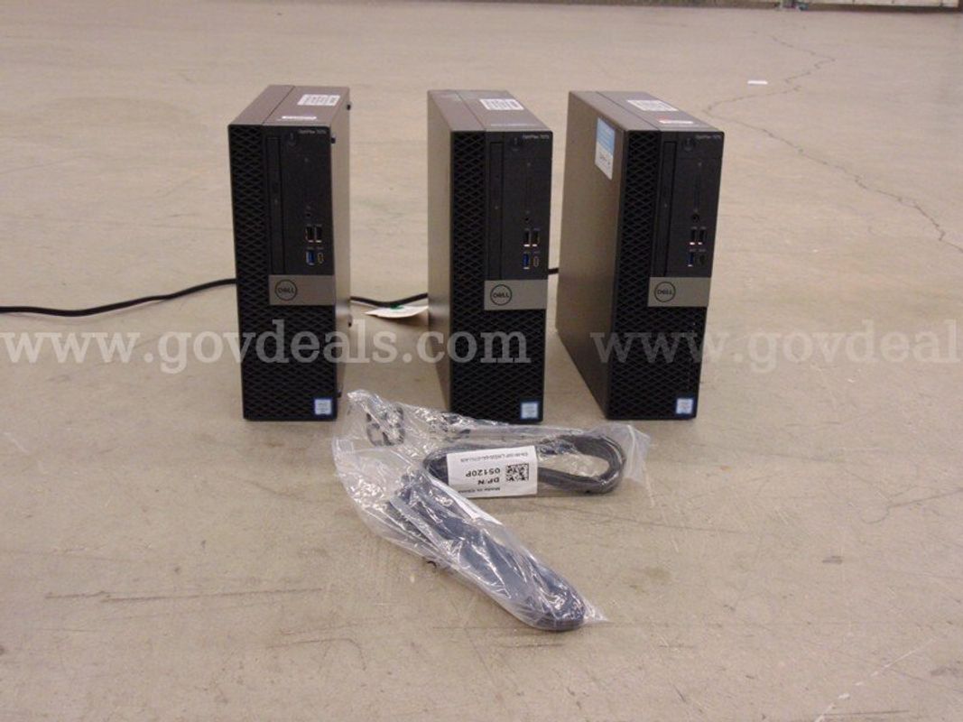 3 Dell Optiplex Computers - A4