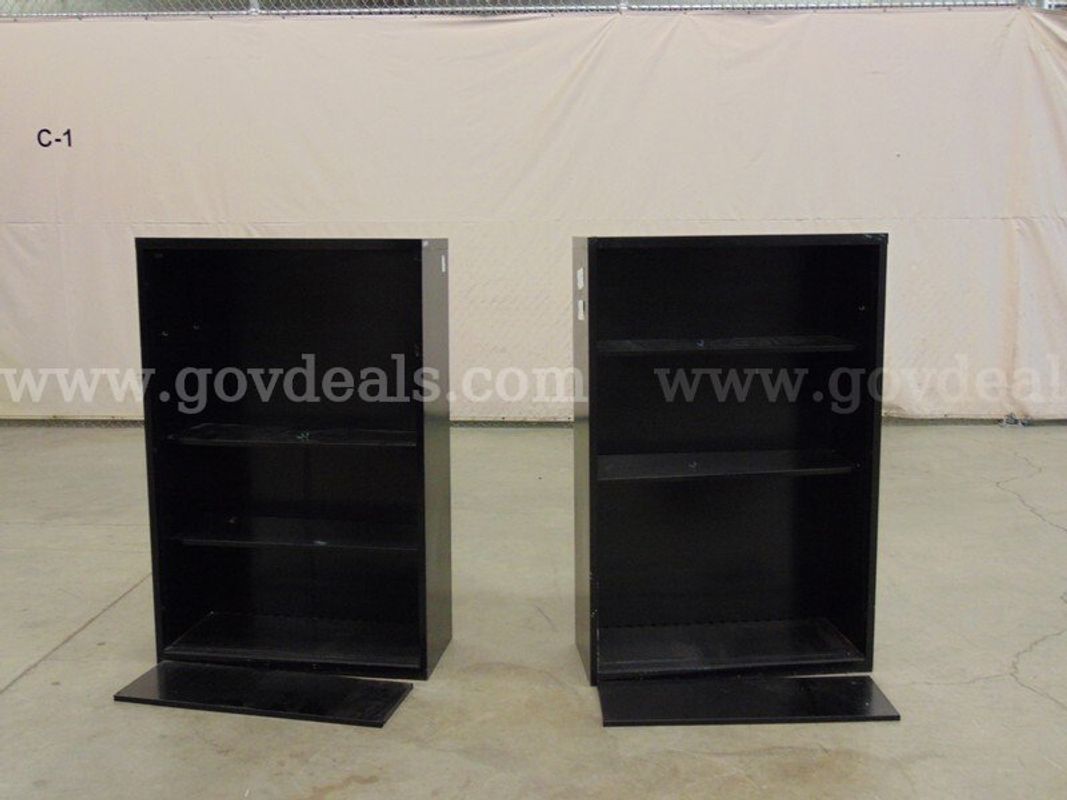 2 Steelcase Metal Shelves - B8