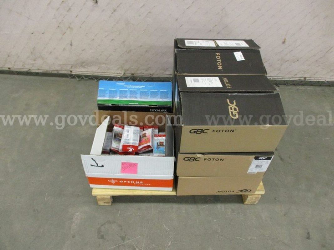 Color Pro Ink Cartridges, Lexmark Toner Cartridges, & 6 Boxes of GBC Foton Film Cartridges - B7