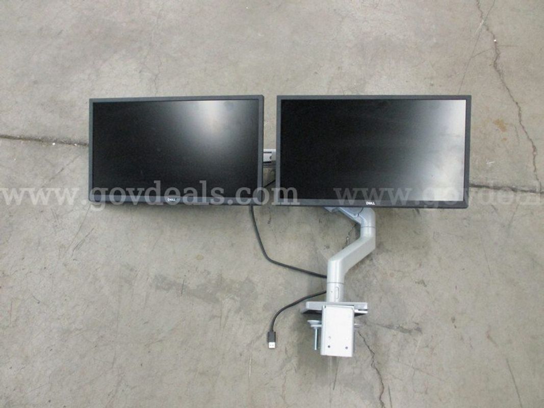 Dual Monitors on Stand - B8