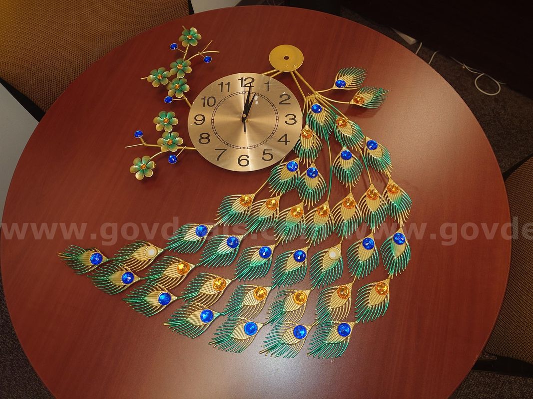 Peacock Clock