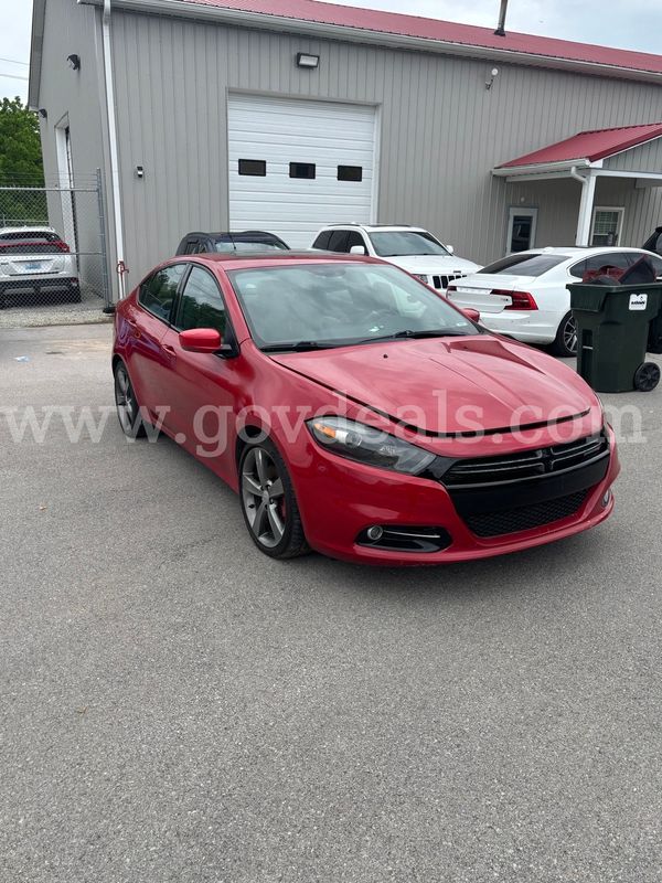 Red 2015 Dodge Dart