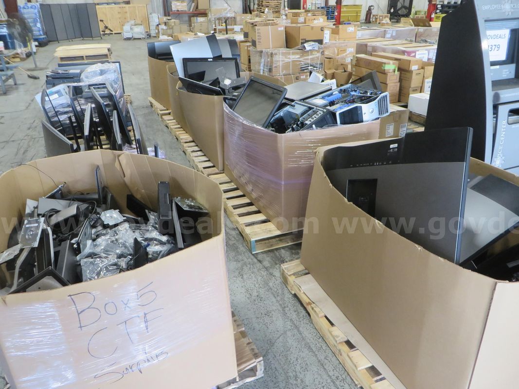 10 pallets All-In-Ones, Monitors, Printers, Stands and more