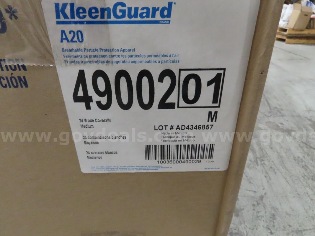 Protective clothing (inspection/pickup by appointment only)