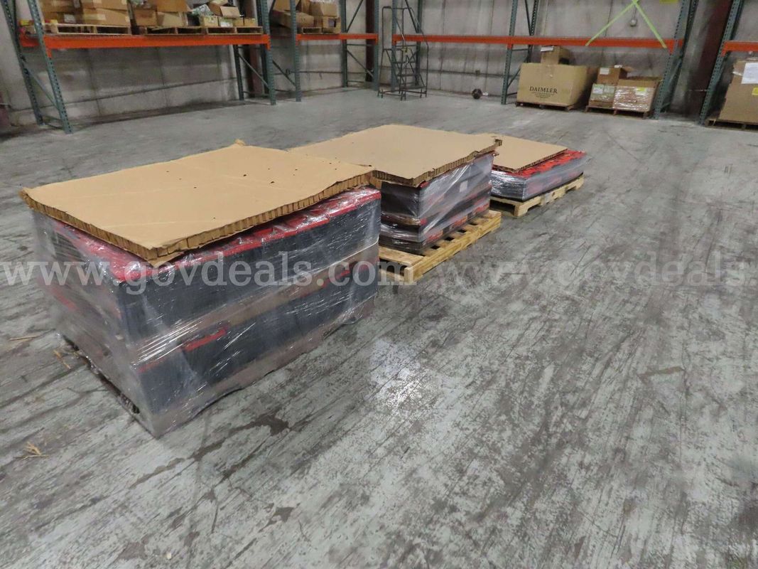 Pallets of used batteries