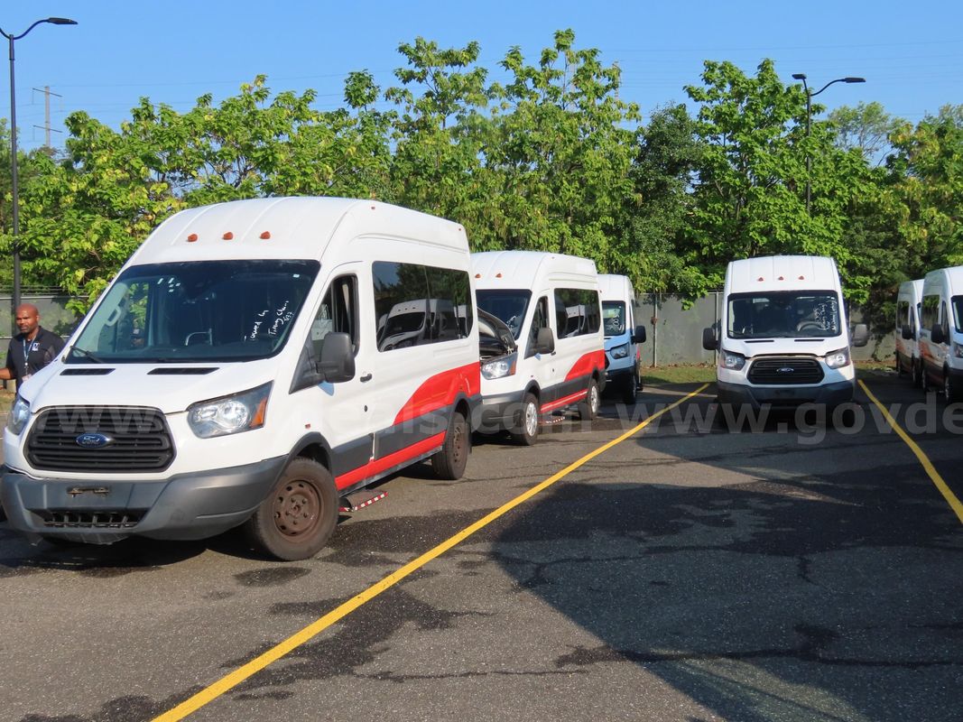 Five Ford Transit Vans (One) 2017 Ford Transit (Four) 2018 Ford Transit