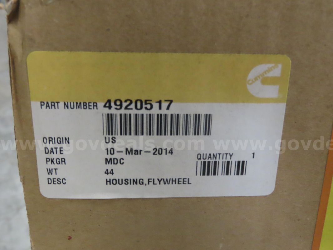 Flywheel housing (inspection/pickup by appointment only)