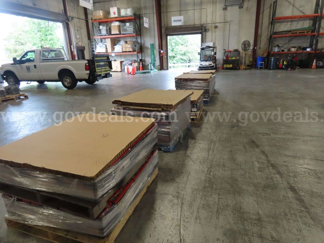 5 Pallets of used batteries
