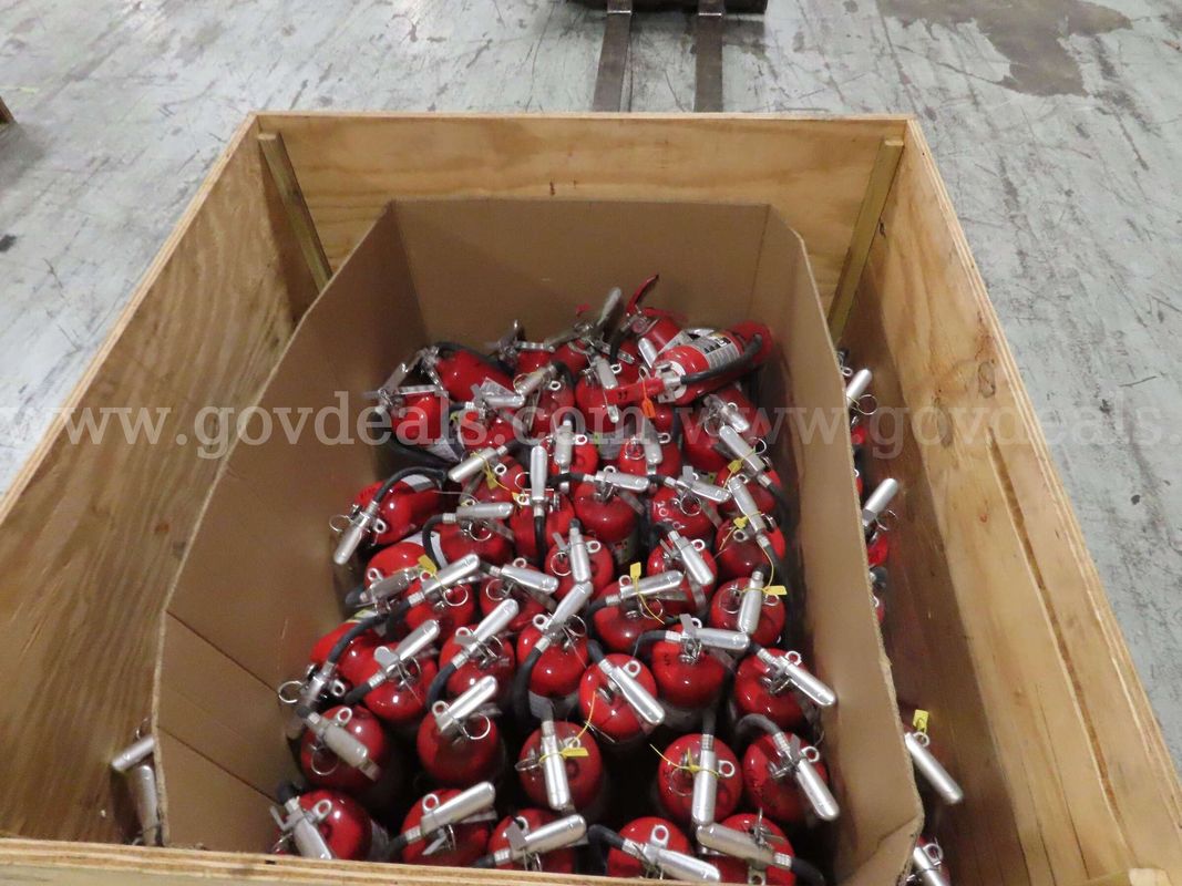 1 Crate of fire extinguishers
