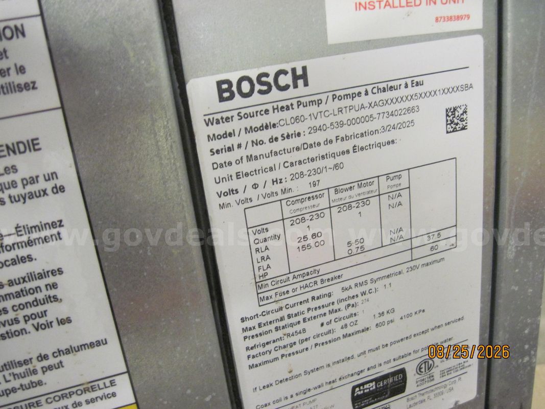 Bosch Water Source Heat Pump