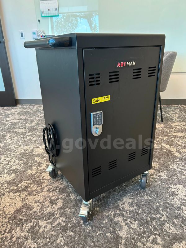 ARTMAN® B30EL Tablet/Chromebook/Laptop Charging Cart with Keypad Lock (30 Devices)