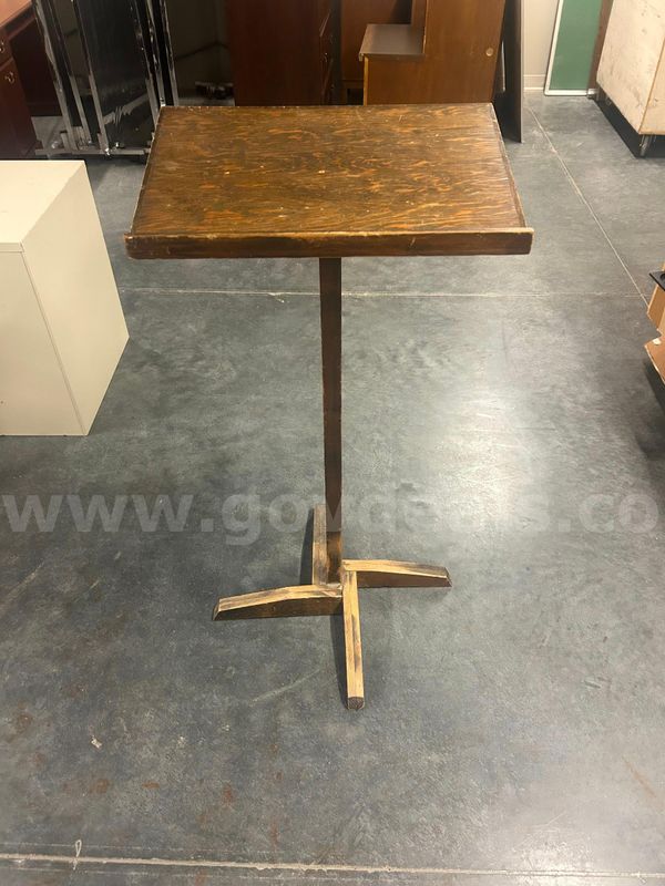 Tall Wooden Podium