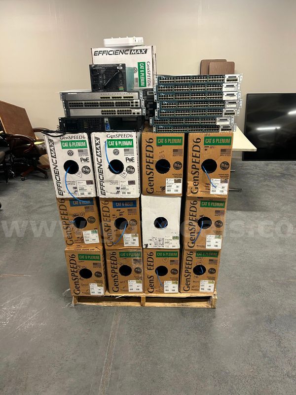 Lot of Miscellaneous Computer Cable and Equipment