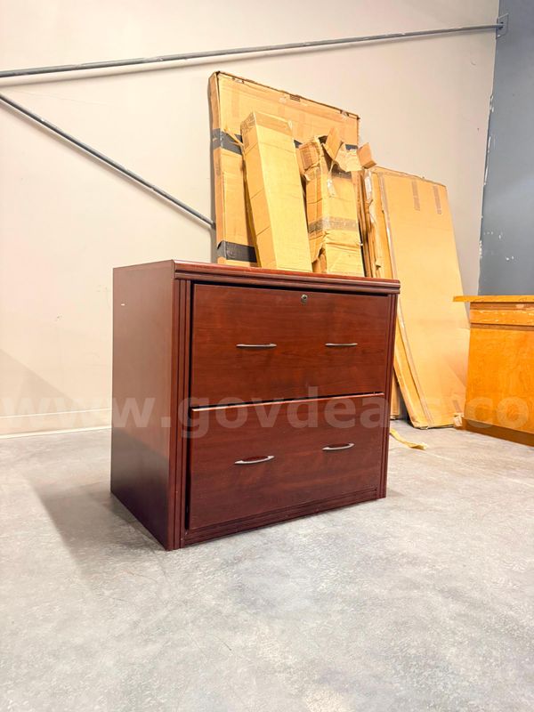 Wood 2 Drawer Filing Cabinet
