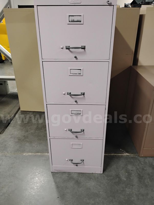 4 Drawer Purple Filing Cabinet