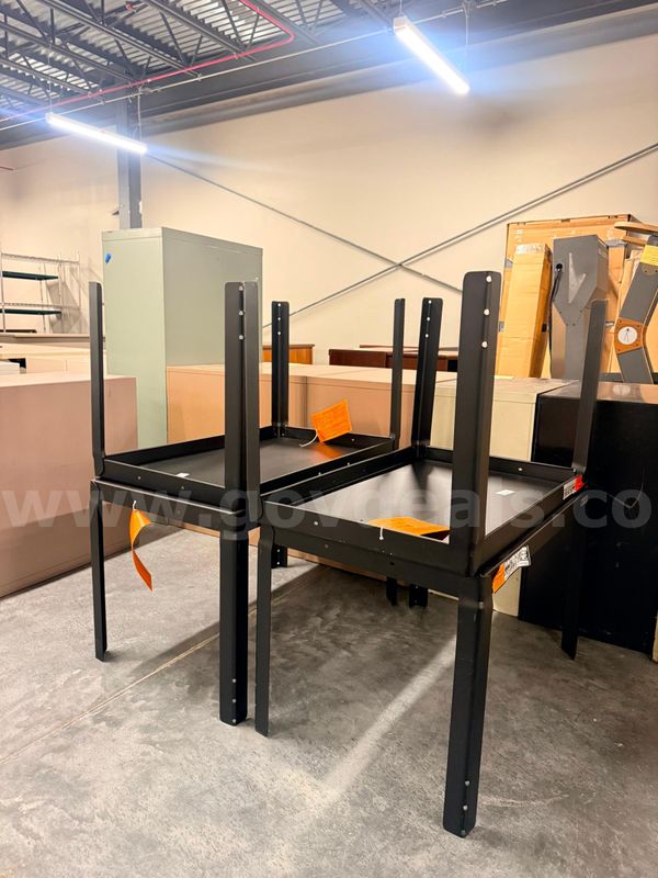 Set of 4 Metal Workshop Tables