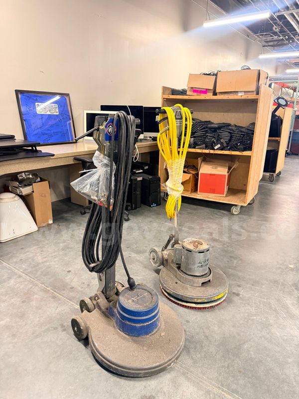 Set of 2 Commercial Floor Scrubbers/Buffers