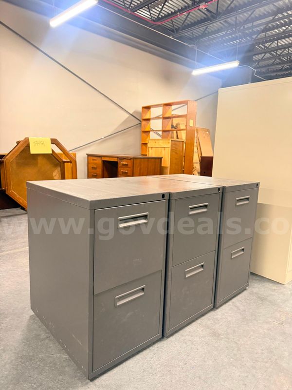 Set of 3 2-Drawer Filing Cabinets
