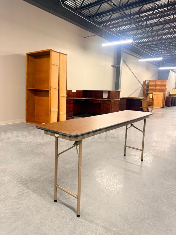 Wood Grain Folding Table