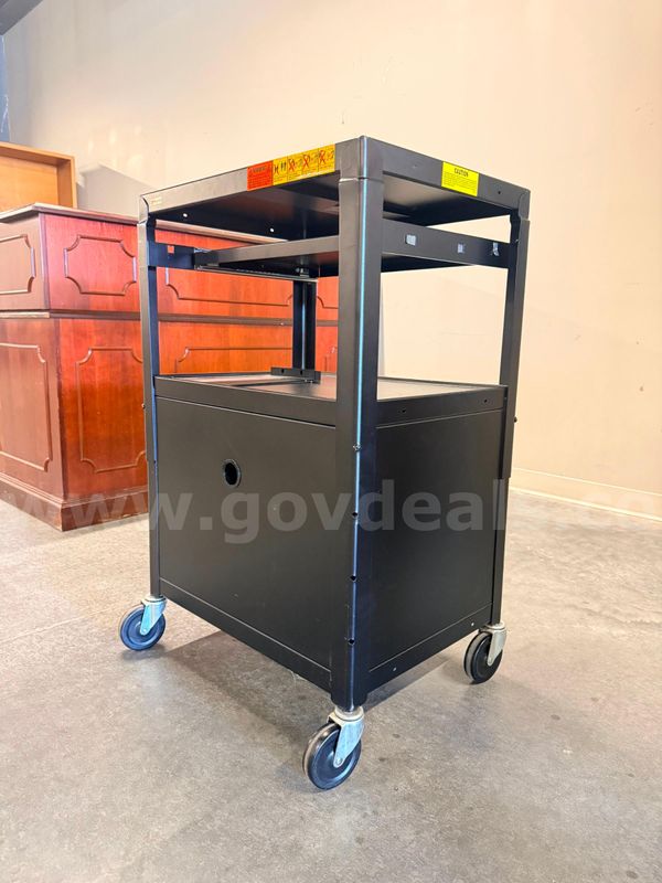 Black Metal Rolling Cart