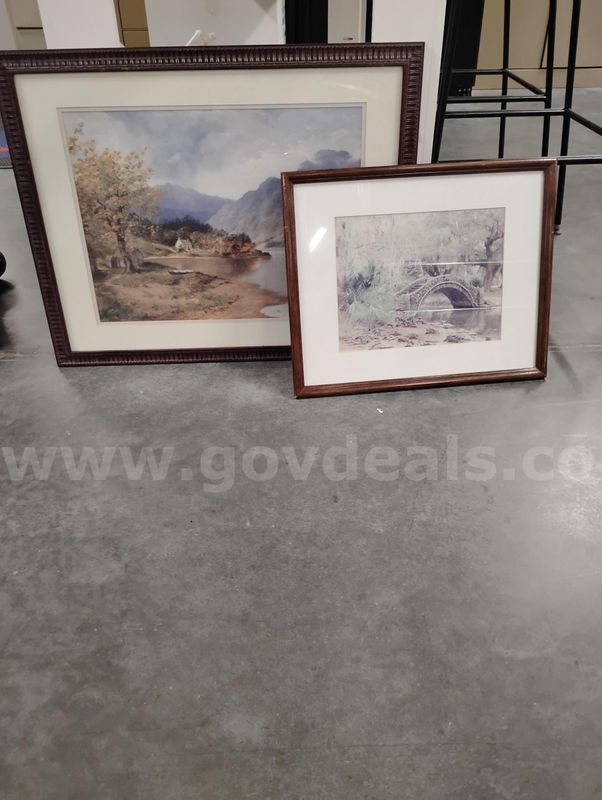 Set of 2 Framed Pictures-Nature Scenes