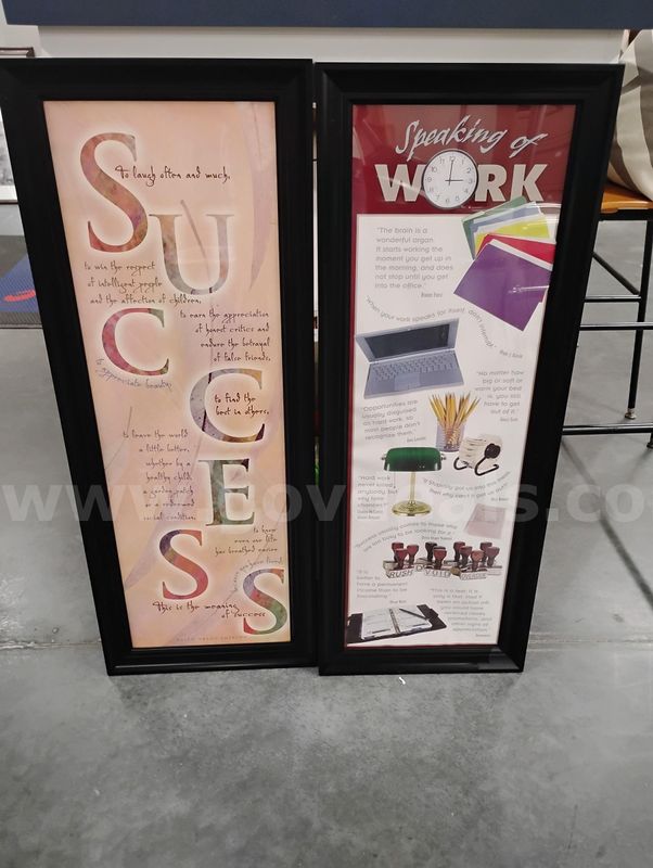 Set of 2 Pictures-Black Frames