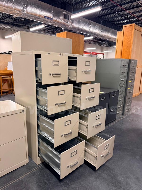 Set of 2 4-Drawer Filing Cabinets