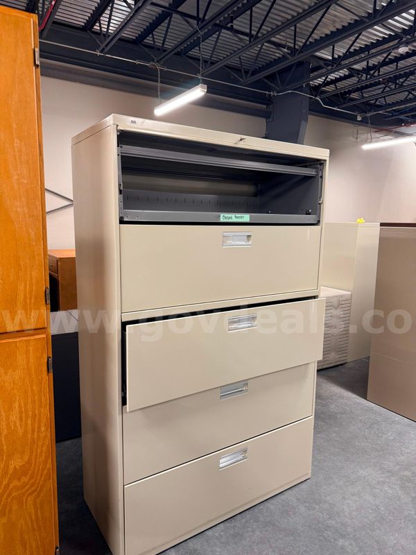 Tall 4-Drawer Medical Filing Cabinet