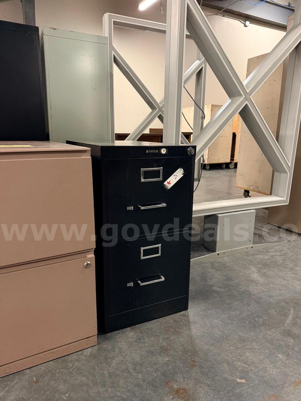 Black 2-Drawer Filing Cabinet