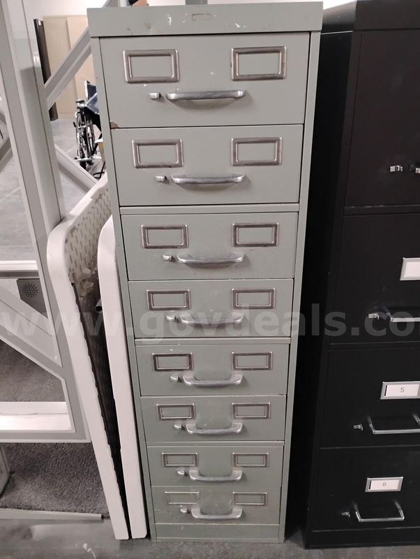8-Drawer Metal Filing Cabinet