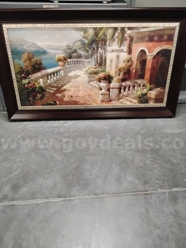 Mediterranean Scene Framed Art