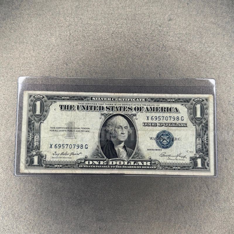 1935 E Silver Certificate Dollar