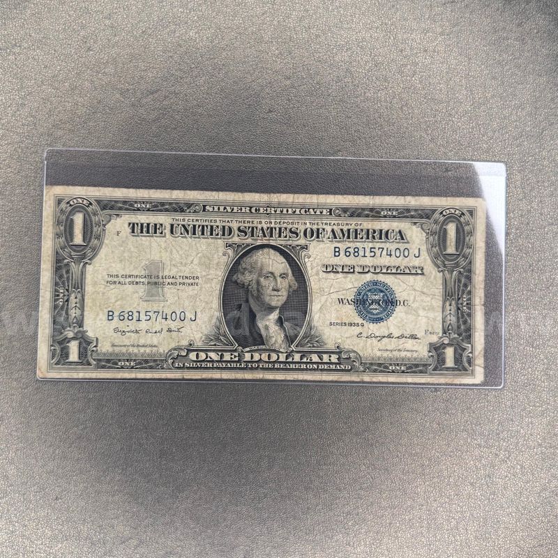 1935G Silver Certificate Dollar Bill