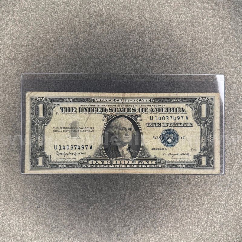1957B Silver Certificate Dollar Bill