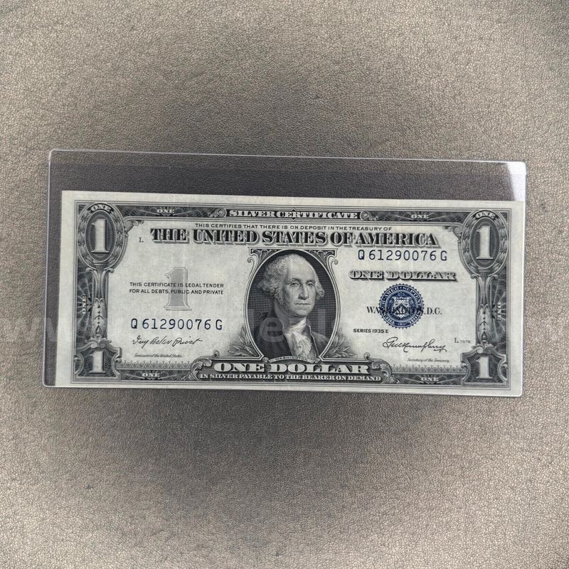 1935E Silver Certificate Dollar Bill