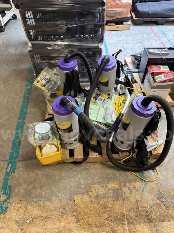 Pallet of ProTeam Commercial Vacuums