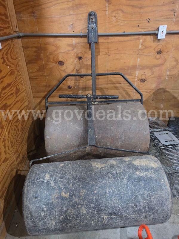 Two lawn rollers