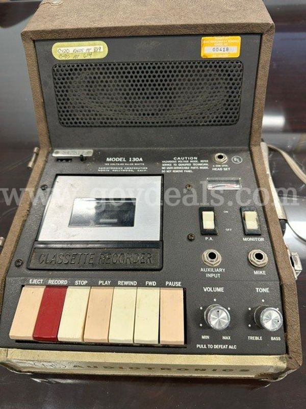 Audiotronics Cassette Recorder