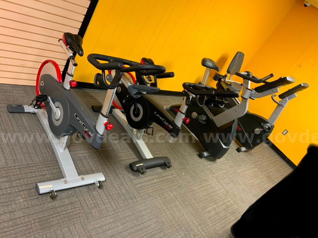 4 Life Fitness  Exercise Bikes .