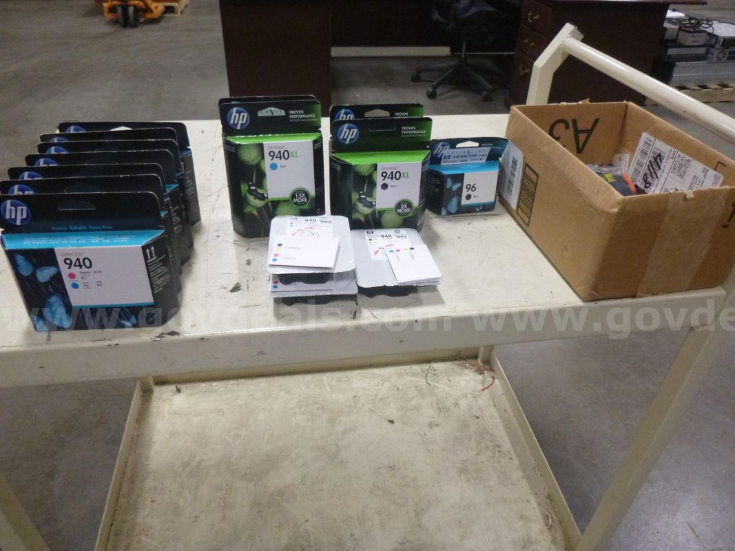 (1) Lot: of Various Hp Toner Printer Cartridges