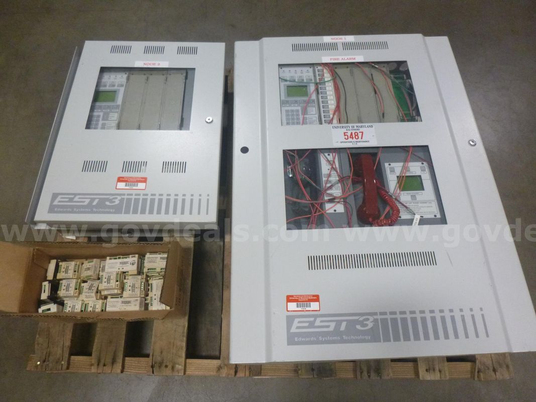 (1) Lot of Assorted Fire Alarm Devices EST-3