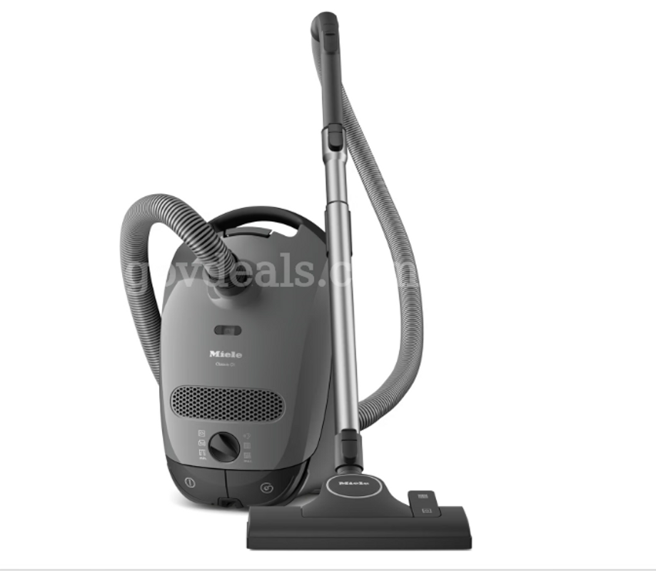 Miele Classic C1 Pure Suction Vacuum for Hard Floors & Low-Pile Carpet, Graphite Gray