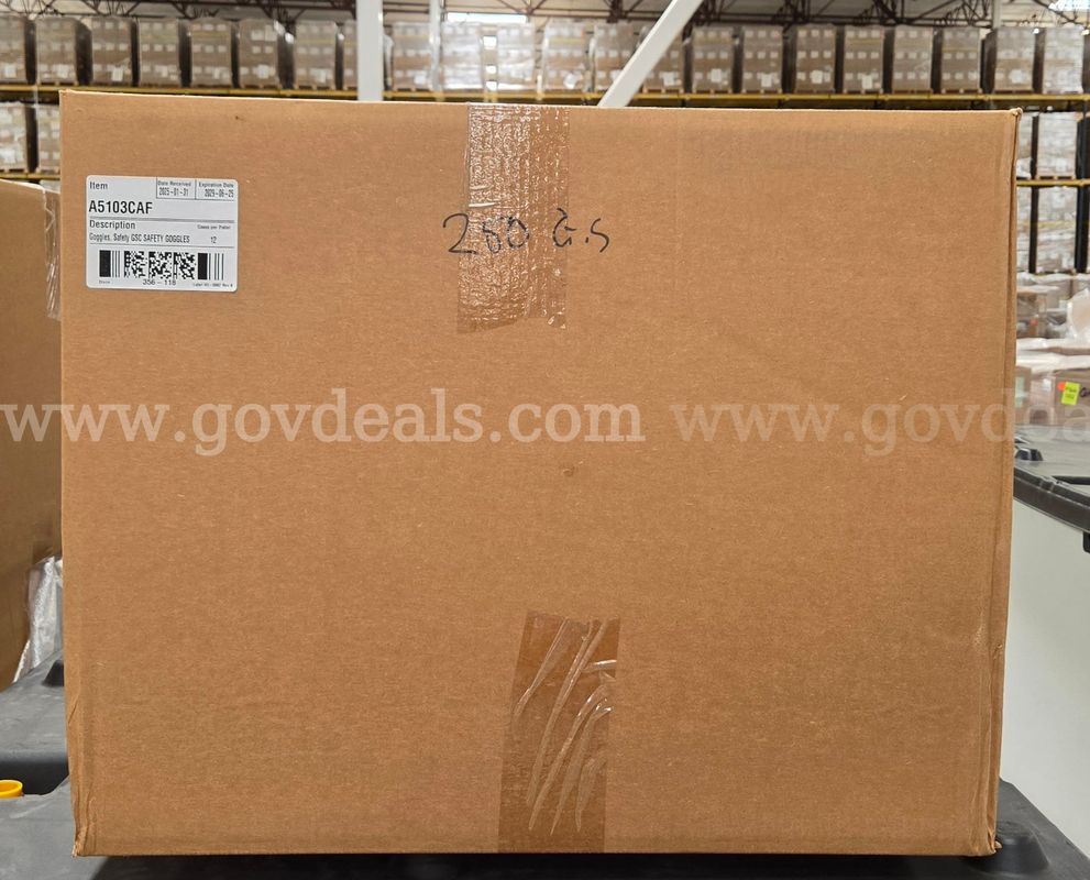 Case of Safety Goggles – GSC Light Green Frame, Clear Lens, Anti-Fog